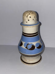 Staffordshire Mochaware Mocha Pepper Pot with Cats Eye Design Ca. 1830